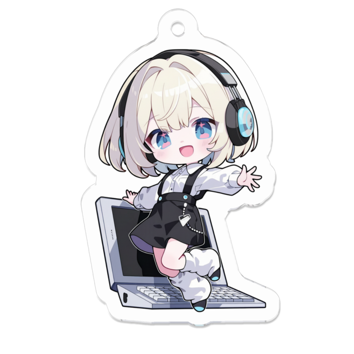 アクリルキーホルダー - 50 x 50 (mm)