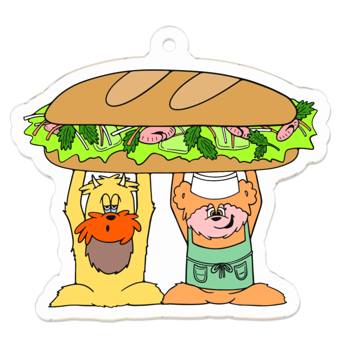 アクリルキーホルダー - 50 x 50 (mm)