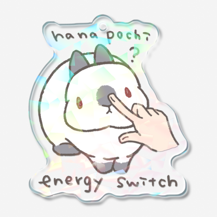 ホログラムアクリルキーホルダー - 50 × 50mm