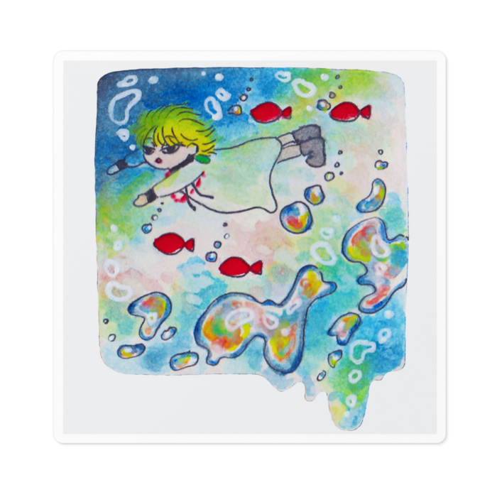 ステッカー - 100 x 100 (mm)