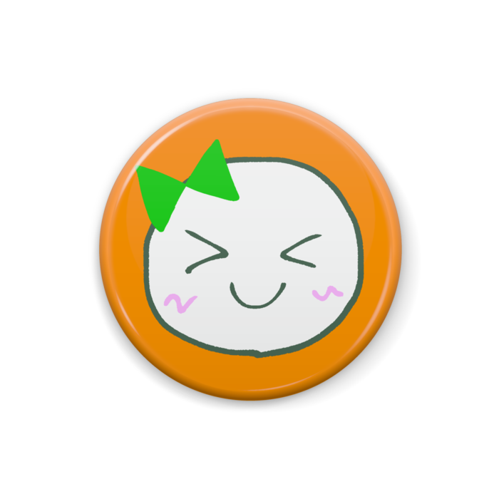 缶バッジ(オレンジ)