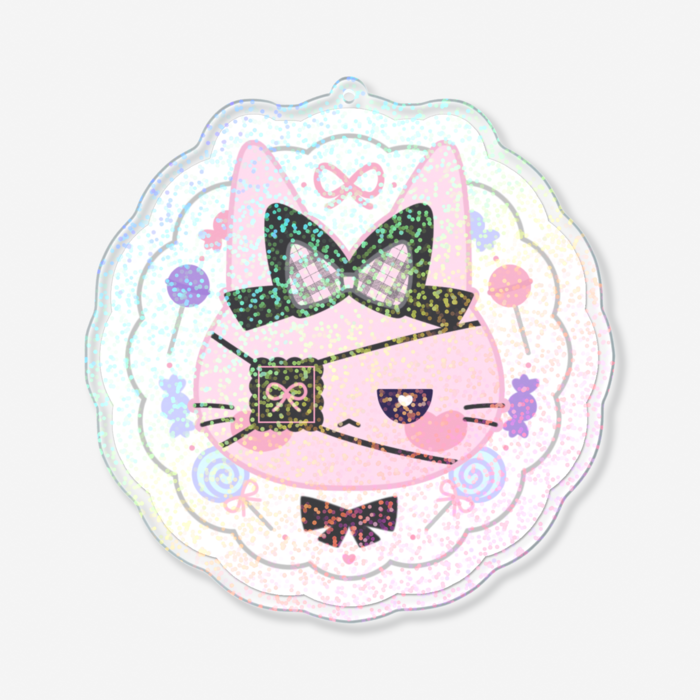 ホログラムアクリルキーホルダー - 100 × 100mm