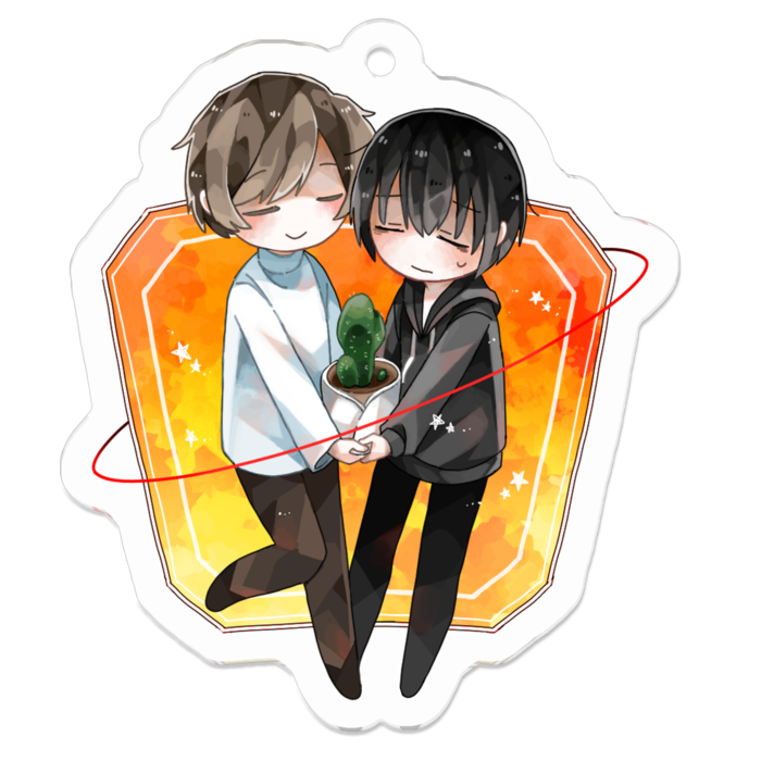 アクリルキーホルダー - 50 x 50 (mm)