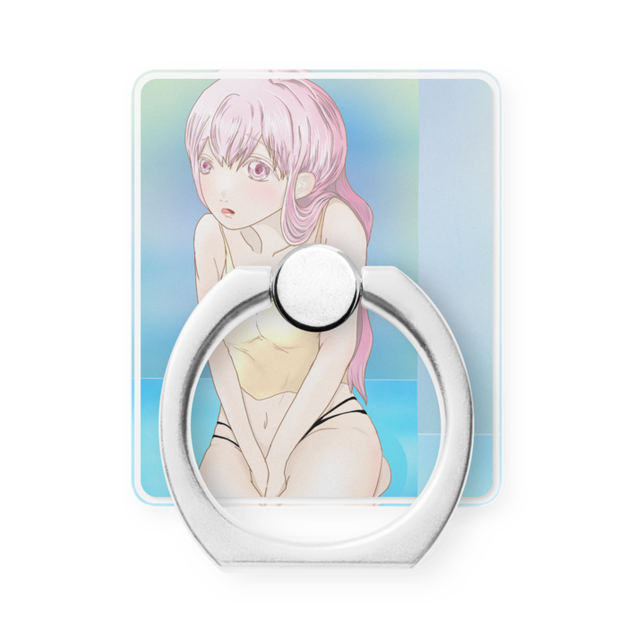 舌出し水着女子　スマホリング(1)