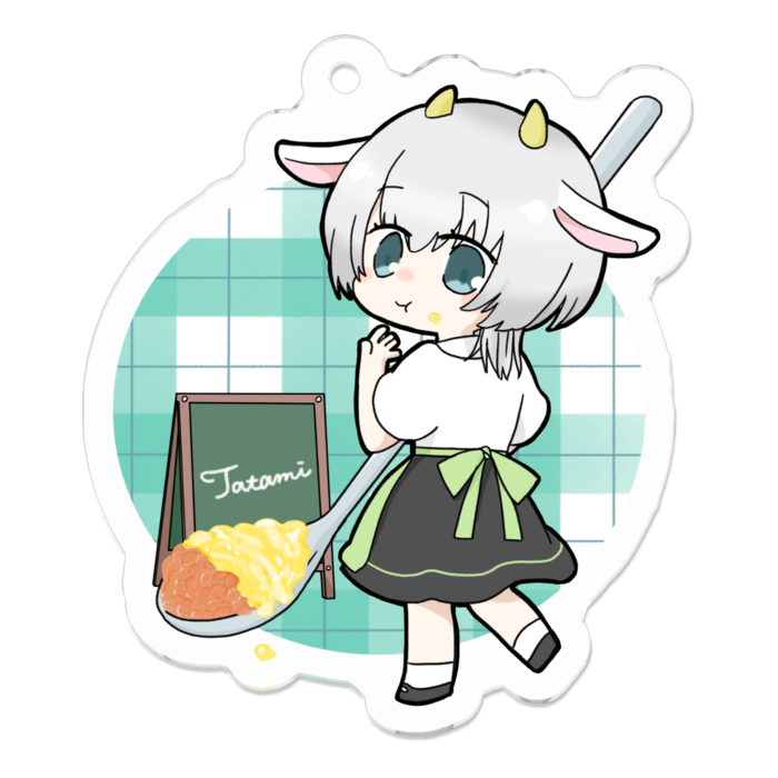 アクリルキーホルダー - 50 x 50 (mm)