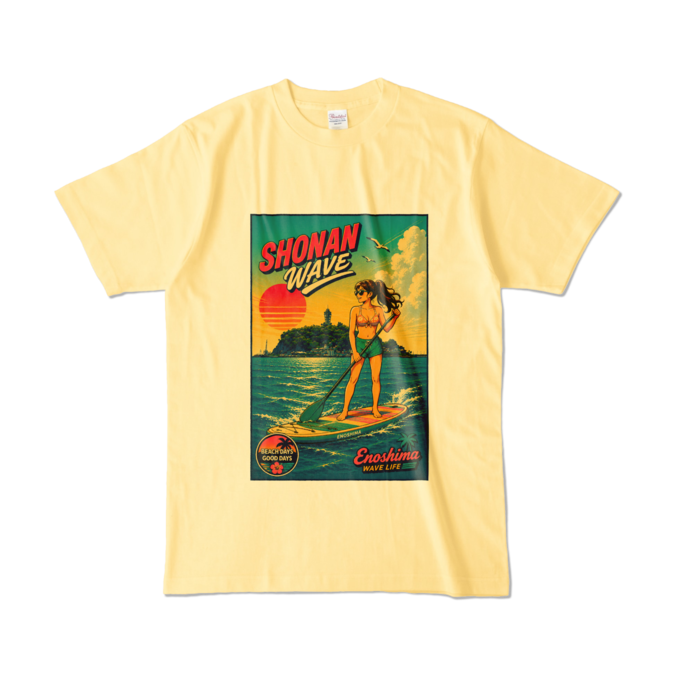 カラーTシャツ - L - ライトイエロー (淡色)