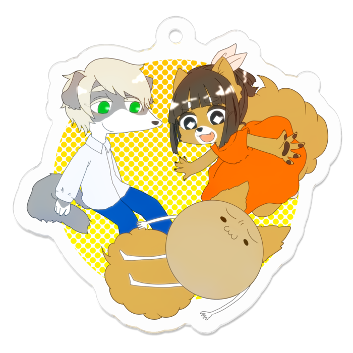 アクリルキーホルダー - 50 x 50 (mm)