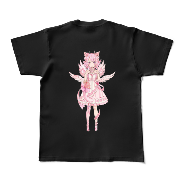 カラーTシャツ - M - ブラック (濃色)裏面のみ