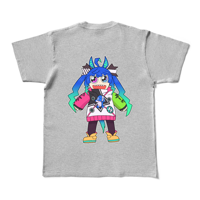 カラーTシャツ - M - 杢グレー (濃色)