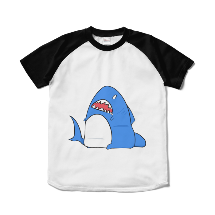 ラグランTシャツ - S - ホワイト×ブラック