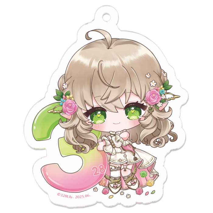 アクリルキーホルダー - 50 x 50 (mm)