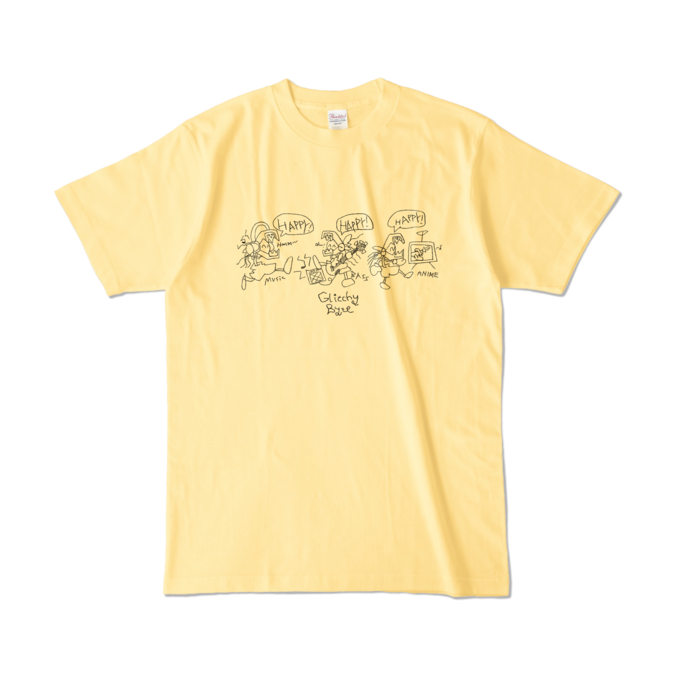 Glitchy Byte -4gboys- L - Yellow