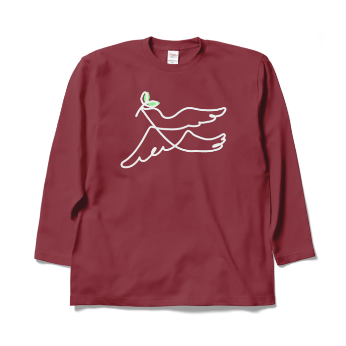 ロングスリーブTシャツ - XL - バーガンディ