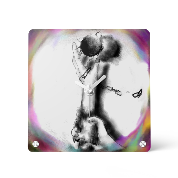 アクリル時計 - 150x150mm