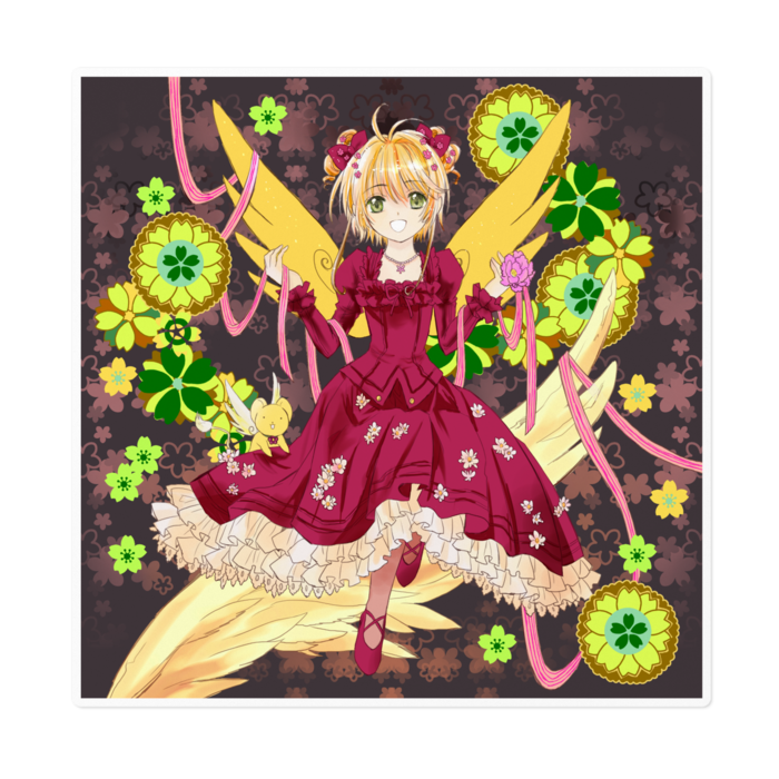 ステッカー - 160 x 160 (mm)ホワイト