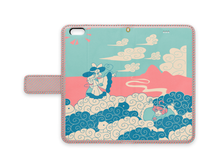 手帳型iPhoneケース - iPhone6 Plus - ストラップ穴 あり