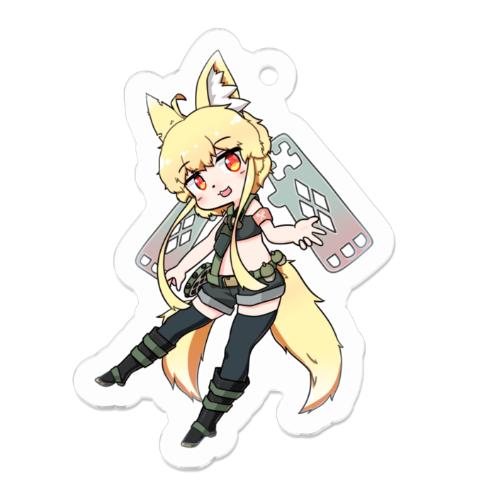 アクリルキーホルダー - 50 x 50 (mm)