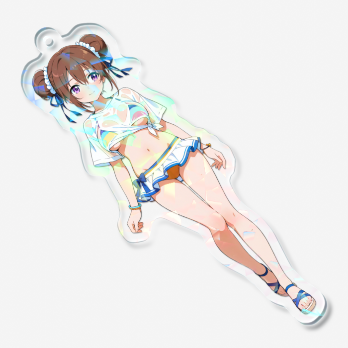 ホログラムアクリルキーホルダー - 70 × 70mm