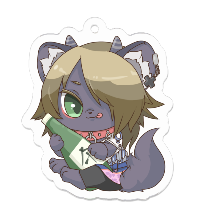 アクリルキーホルダー（コーティング） - 50 x 50 (mm)