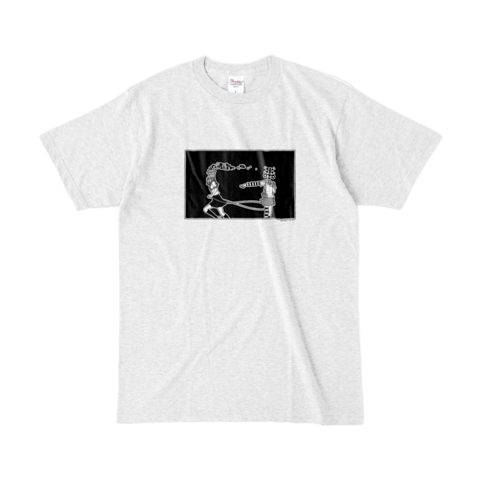 カラーTシャツ(淡色) - L - アッシュ