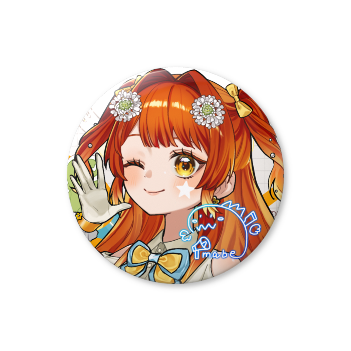 ウインク缶バッジ - 56mm