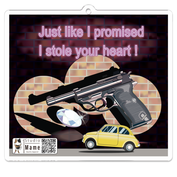 アクリルキーホルダー - 70 x 70 (mm)