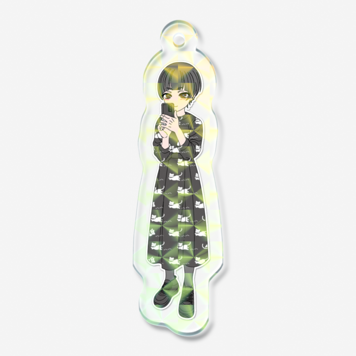 ホログラムアクリルキーホルダー - 50 × 50mm