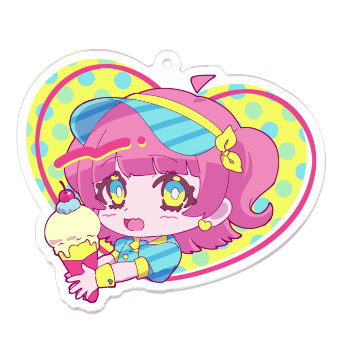 アクリルキーホルダー - 70 x 70 (mm)