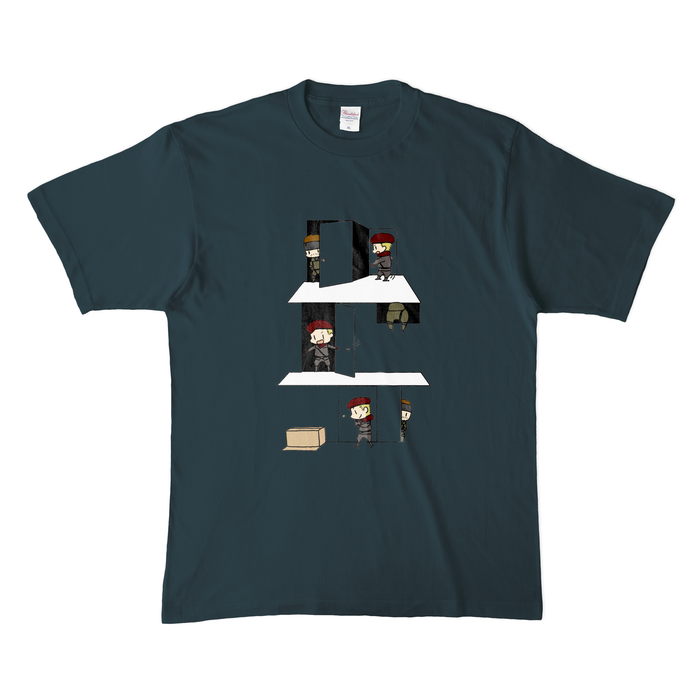 カラーTシャツ(濃色) - XL - デニム