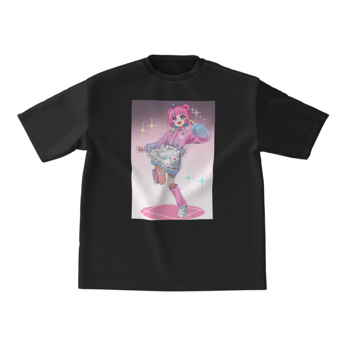 黒Tシャツ - M - 正面(1)