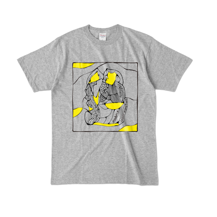 カラーTシャツ - L - 杢グレー (濃色)
