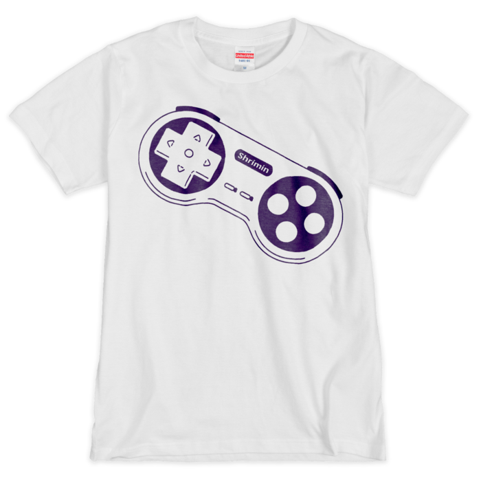 Tシャツ 【ホワイト×パープル】 - M -