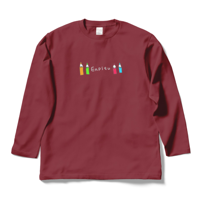 ロングスリーブTシャツ - L - バーガンディ