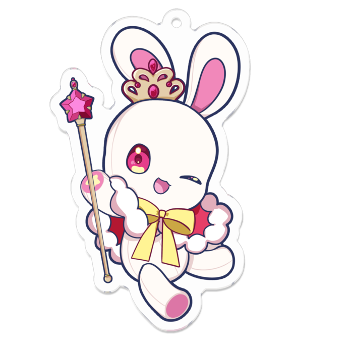 アクリルキーホルダー - 70 x 70 (mm)　Bティアラ