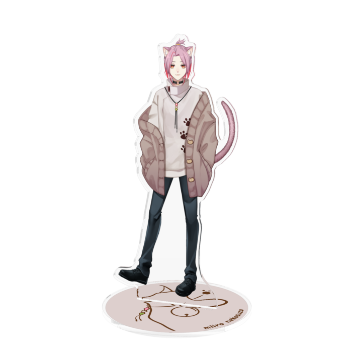 アクリルフィギュア - 160x160mm 帽子無しC