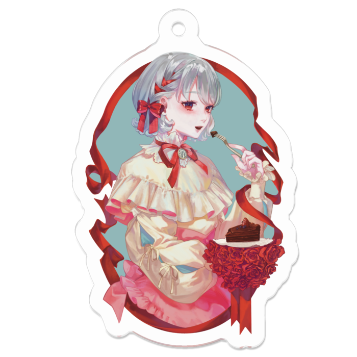 アクリルキーホルダー（コーティング） - 50 x 50 (mm)