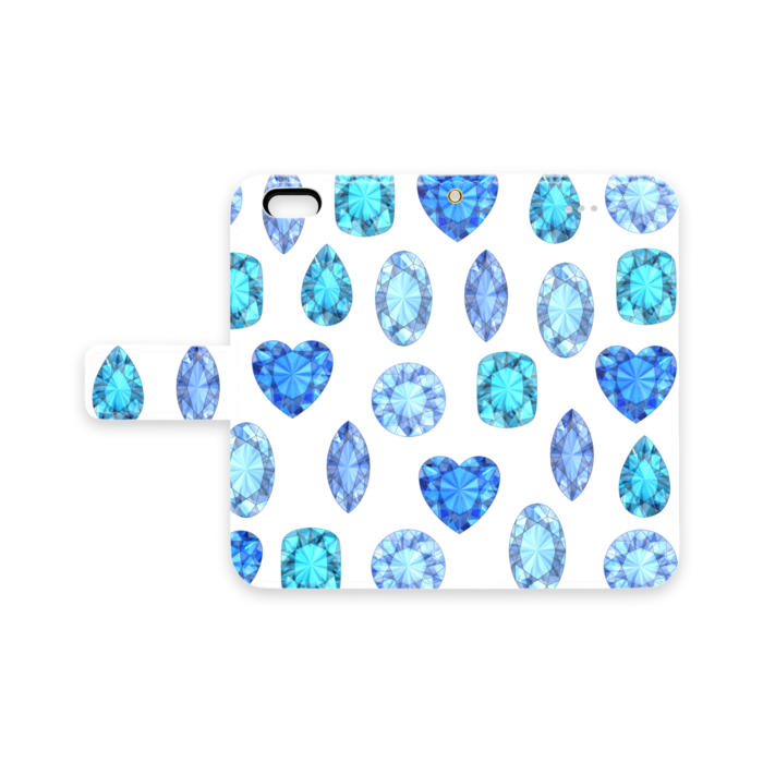 手帳型iPhoneケース - iPhone 6 / 6s - ストラップ穴 あり