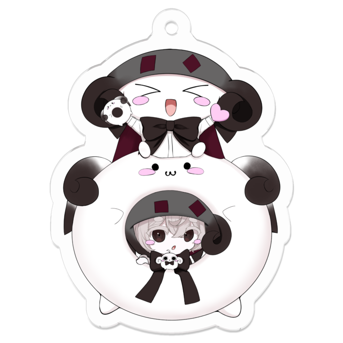 博士(本無)アクリルキーホルダー（コーティング） - 50 x 50 (mm)