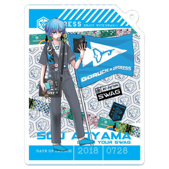 アクリルキーホルダーM - 70 x 70 (mm)