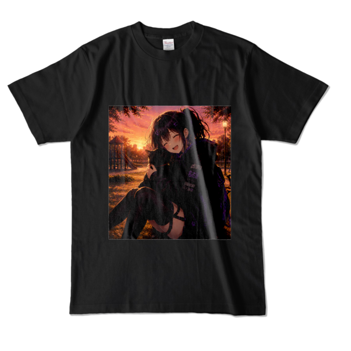 カラーTシャツ - L - ブラック (濃色)