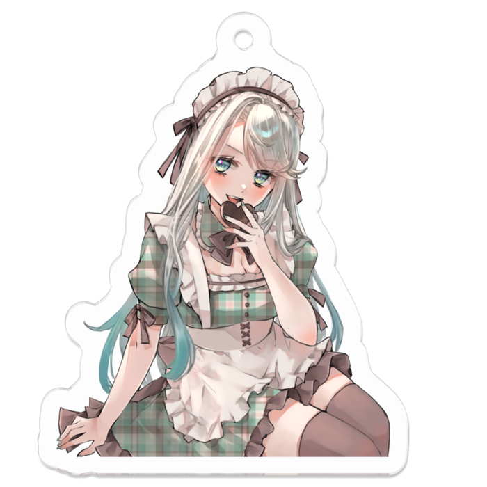 アクリルキーホルダー（コーティング） - 50 x 50 (mm)