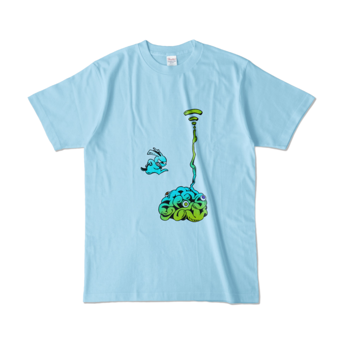カラーTシャツ - L - ライトブルー (淡色)(2)