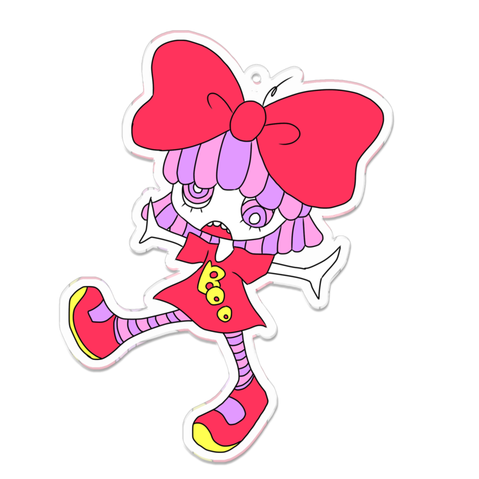 アクリルキーホルダー - 100 x 100 (mm)