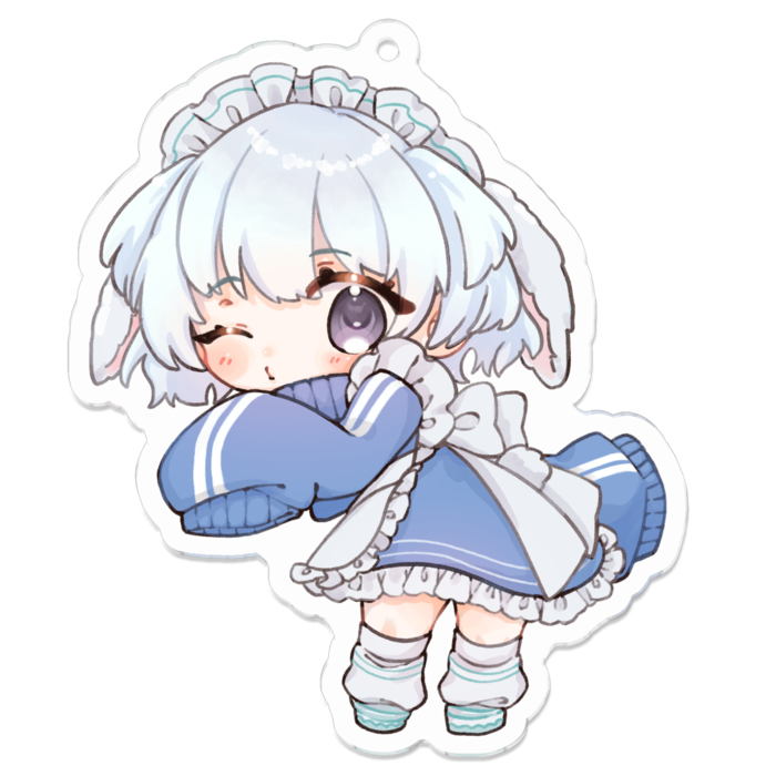 SDイラスト(通常)　アクリルキーホルダー(コーティング) Ver. - 70 x 70 (mm)