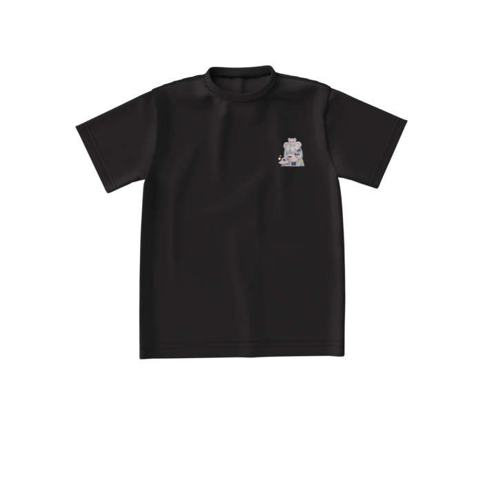 ビッグシルエットTシャツ黒 - S -