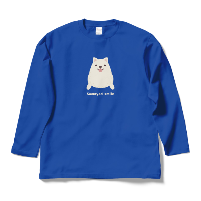 ロングスリーブTシャツ　青　L