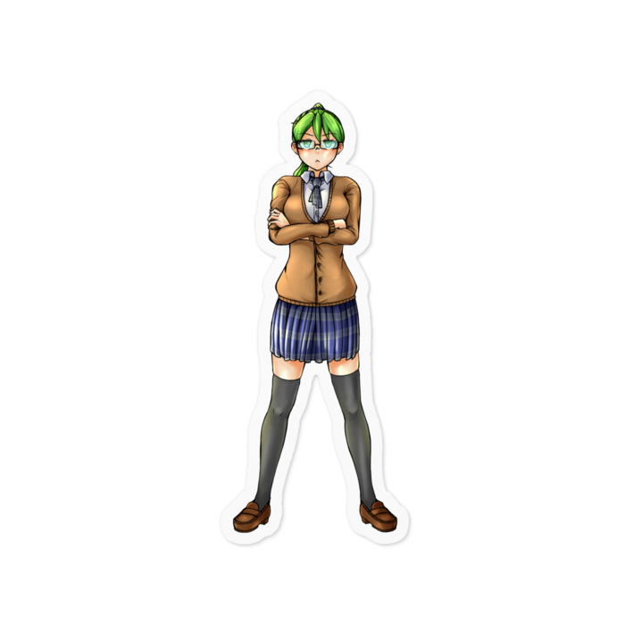 若叶(わかな)ステッカー - 100 x 100 (mm)