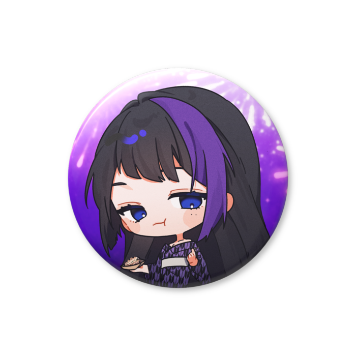 缶バッジ　紫香乃浦