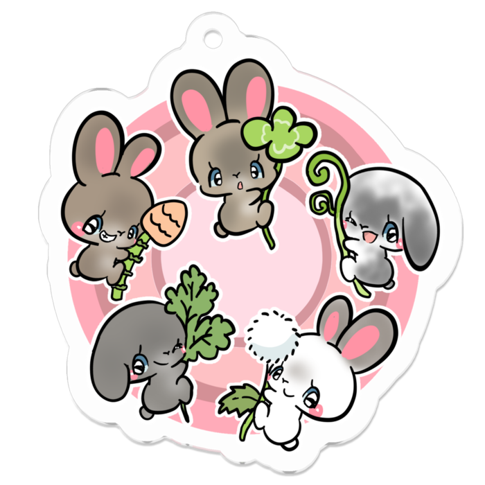 アクリルキーホルダー - 50 x 50 (mm)