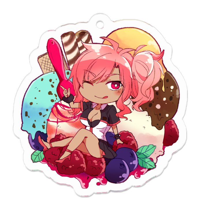 アクリルキーホルダー - 50 x 50 (mm)